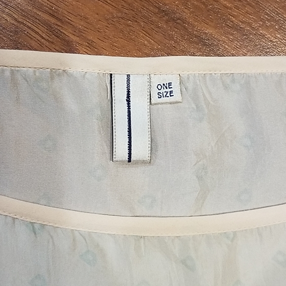 Blink silk kimono tunic cream mint .medium large - Picture 7 of 8